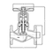 Bellow sealed valve Type: 436 Steel Flange PN25/40